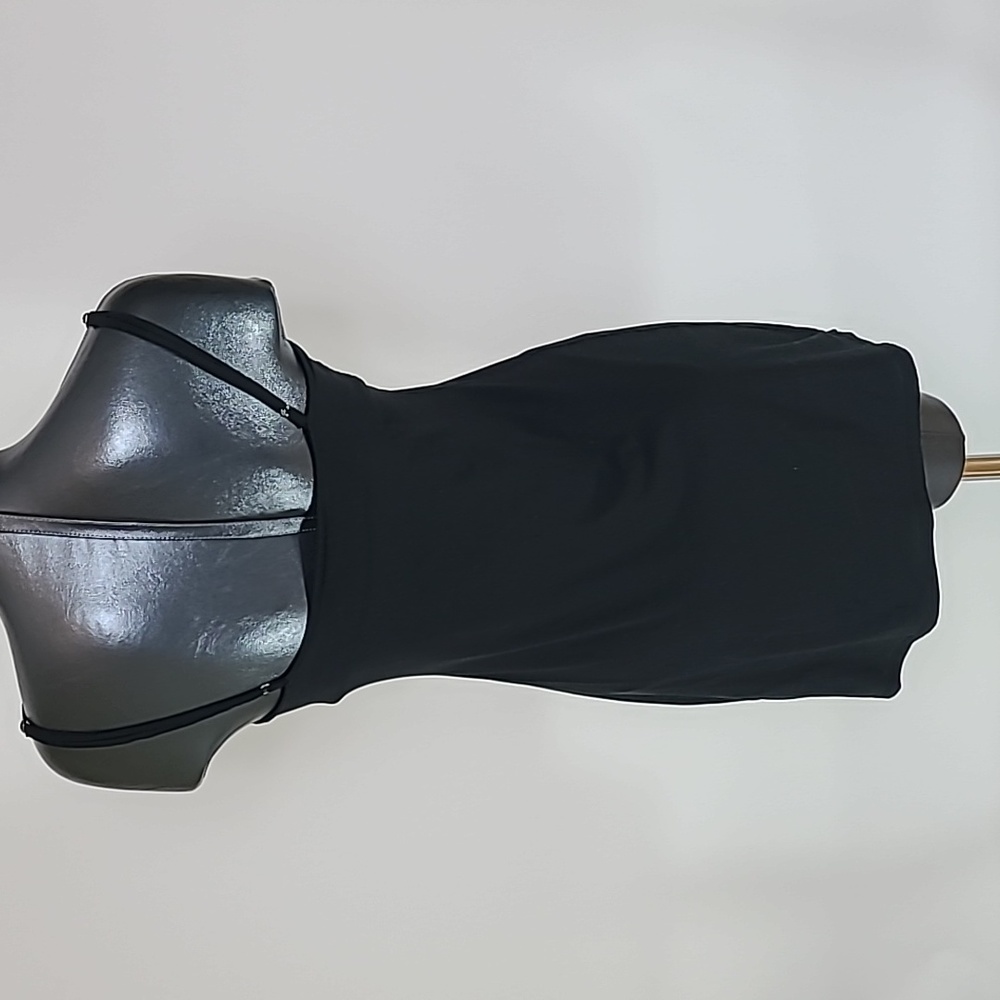Victoria's Secret black stretch dress with crystal V logo Size XS - Picture 6 of 11